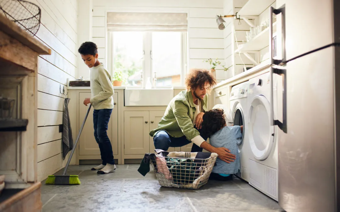 household chores together with children