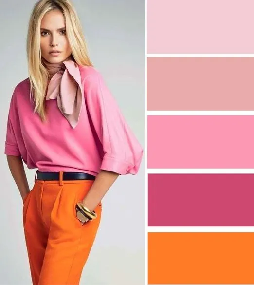 pink and orange combination