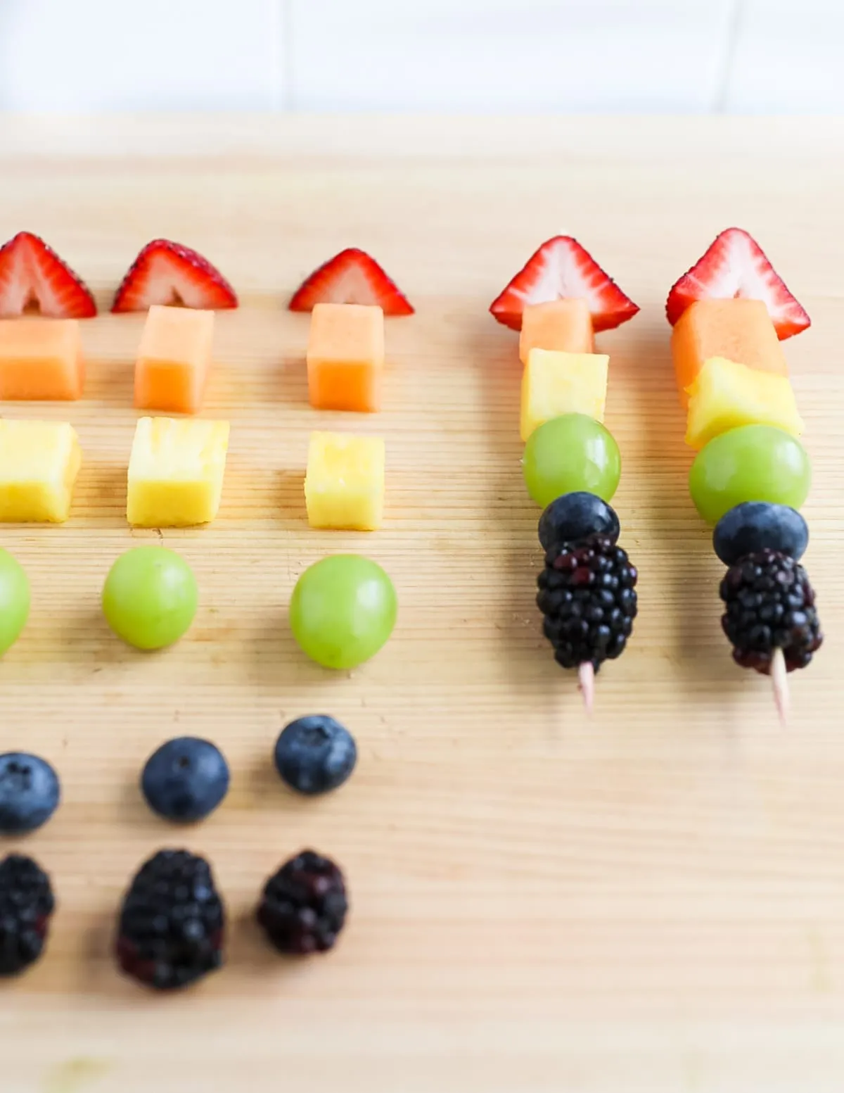 Rainbow Fruit Skewers - Planted in the Kitchen