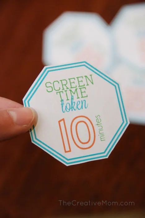 A simple way to set screen time limits (and a free printable for screen  time tokens) - The Creative Mom