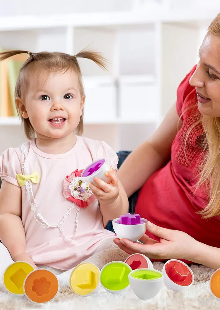 This Easter Egg Matching Game Is The Perfect Way For Toddlers To Learn  About Shapes and Colors Kids Activities Blog