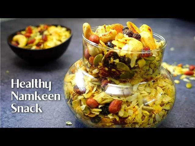 10 min healthy namkeen snack | No oil Namkeen recipe | Indian namkeen recipe  - YouTube