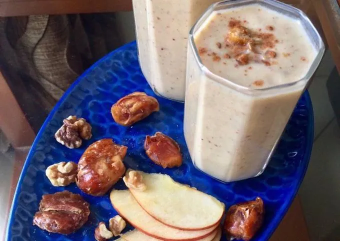 Sugar free Apple, Dates and Walnut milk shake Recipe by Vaishali Singh -  Cookpad