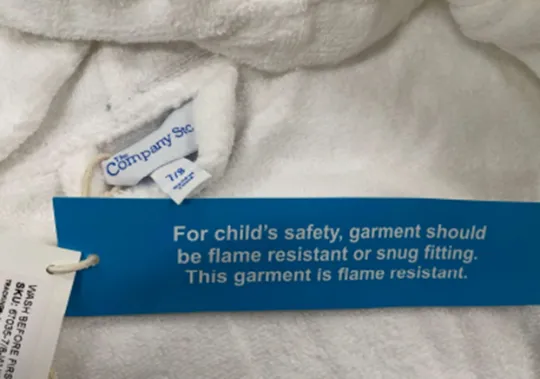 The Company Store Recalls Children's White Robes Due to Violation of  Federal Flammability Standards and Burn Hazard; Sold Exclusively at  thecompanystore.com (Recall Alert) | CPSC.gov