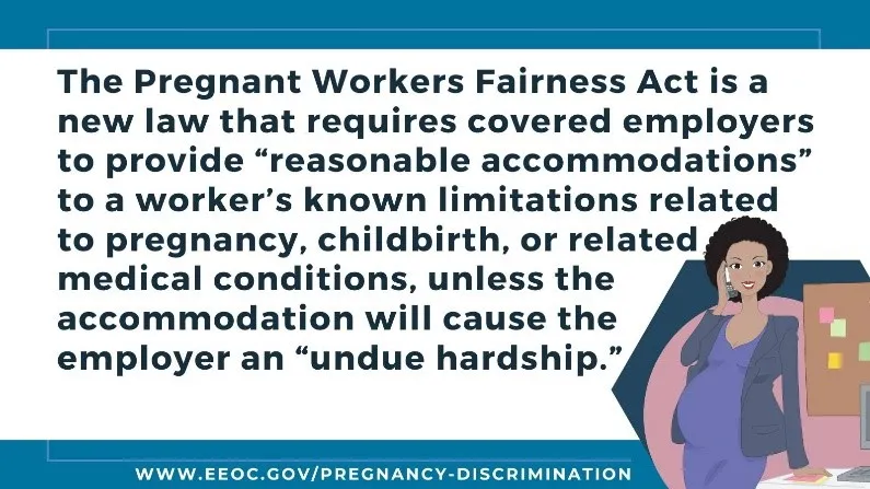 Labor & Employment Alert: The Pregnant Workers Fairness Act - A Closer  Look, as the Date for Implementation Approaches - Lexology