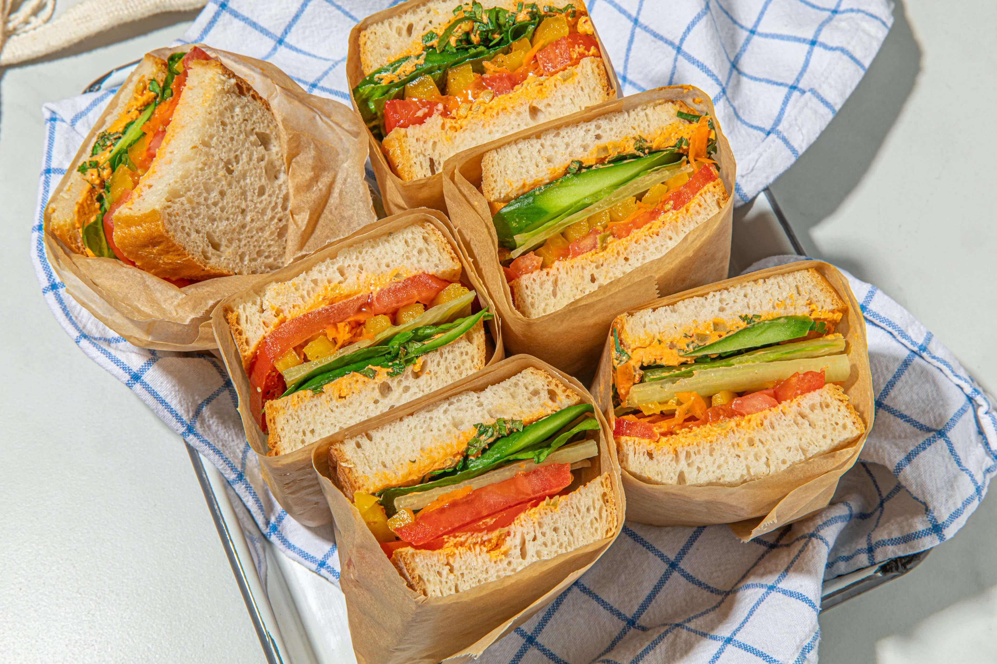 Big summer veggie sandwich | Recipe | Kitchen Stories