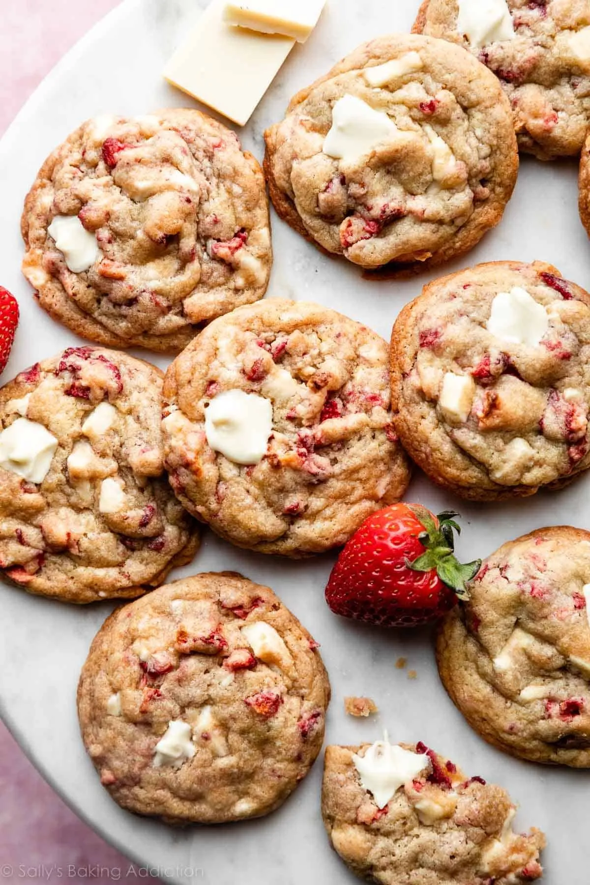 Strawberry & Cream Cookies - Sally's Baking Addiction