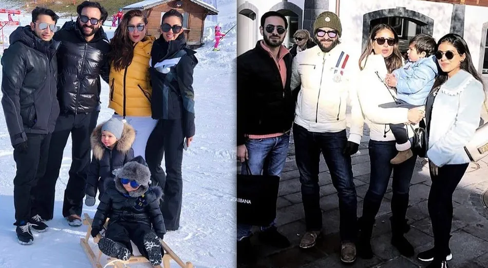 Taimur Ali Khan Walking In A Winter Wonderland