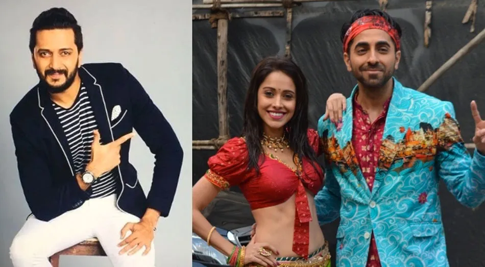 Ritesh Deshmukh, Ayushmann Khurrana, Nushrat Bharucha