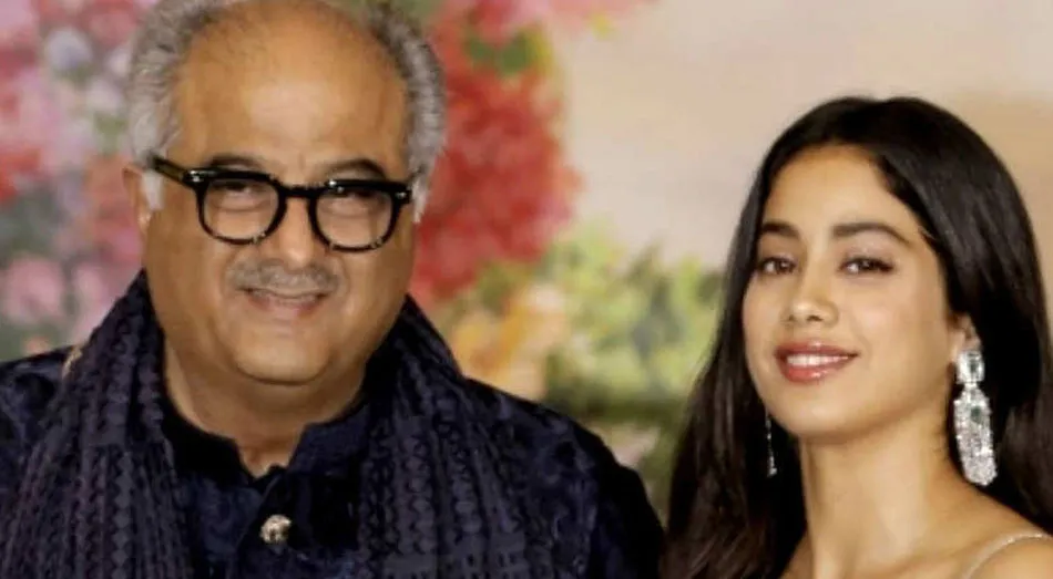 Janhvi Kapoor And Boney Kapoor