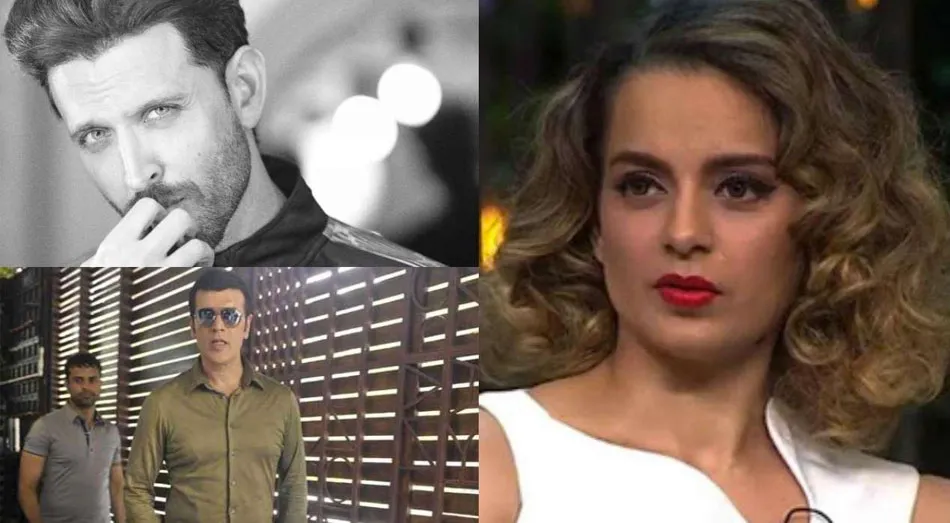 Kangana Ranaut, Hrithik Roshan, Aditya Pancholi