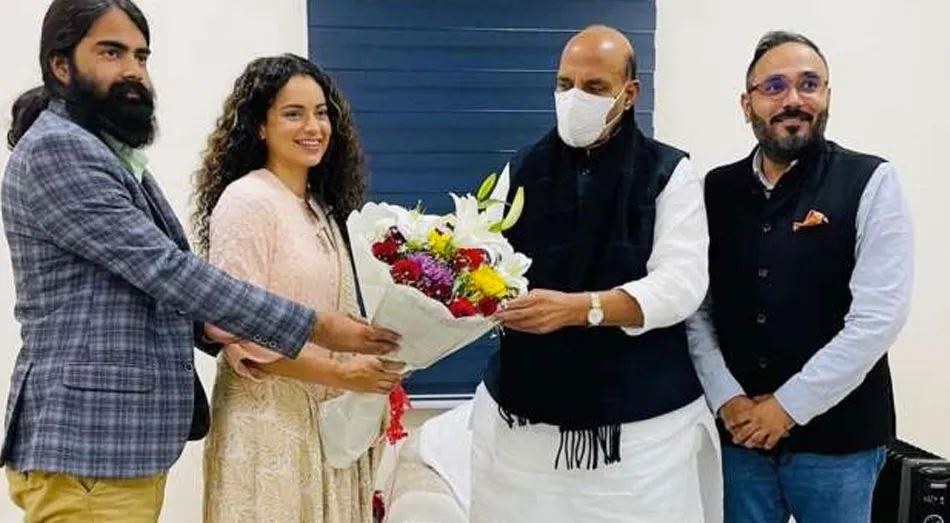 Kangana Ranaut Meets Rajnath Singh