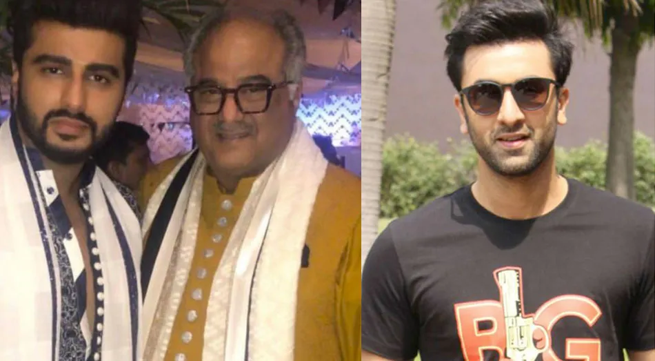 Arjun Kapoor, Boney Kapoor & Ranbir Kapoor
