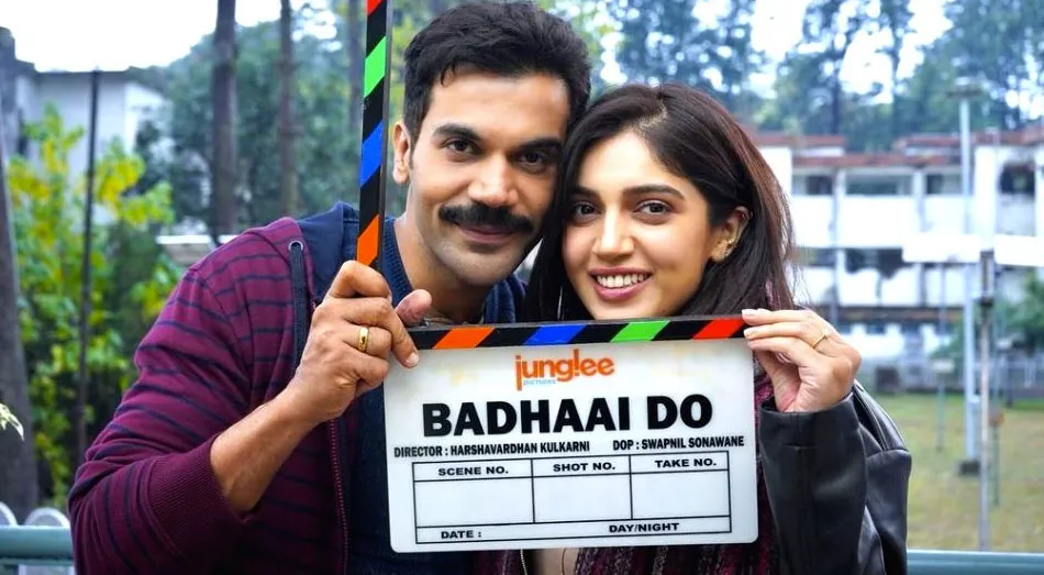 Bhumi Pednekar And Rajkummar Rao in Badhaai Do