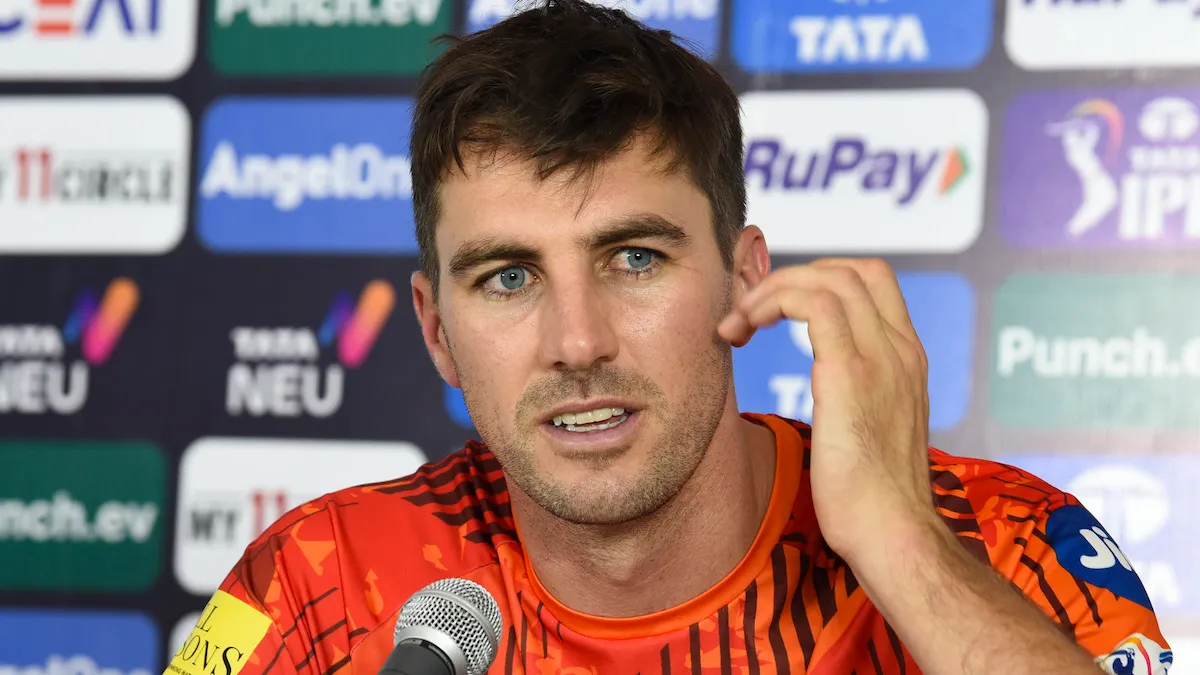 Sunrisers Hyderabad captain Pat Cummins addresses a press conference