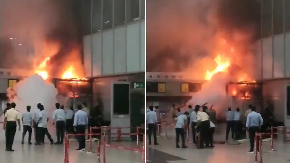 Kolkata airport fire