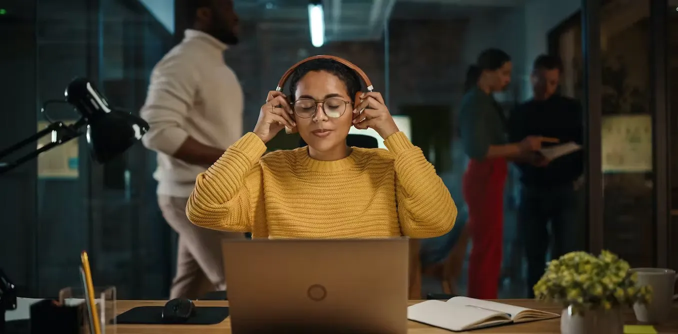 Headphones at workplace.jpg