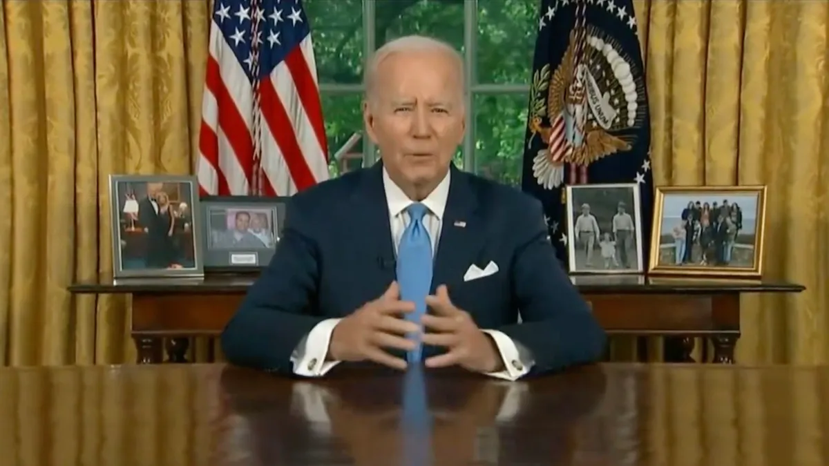 Joe Biden Oval office address