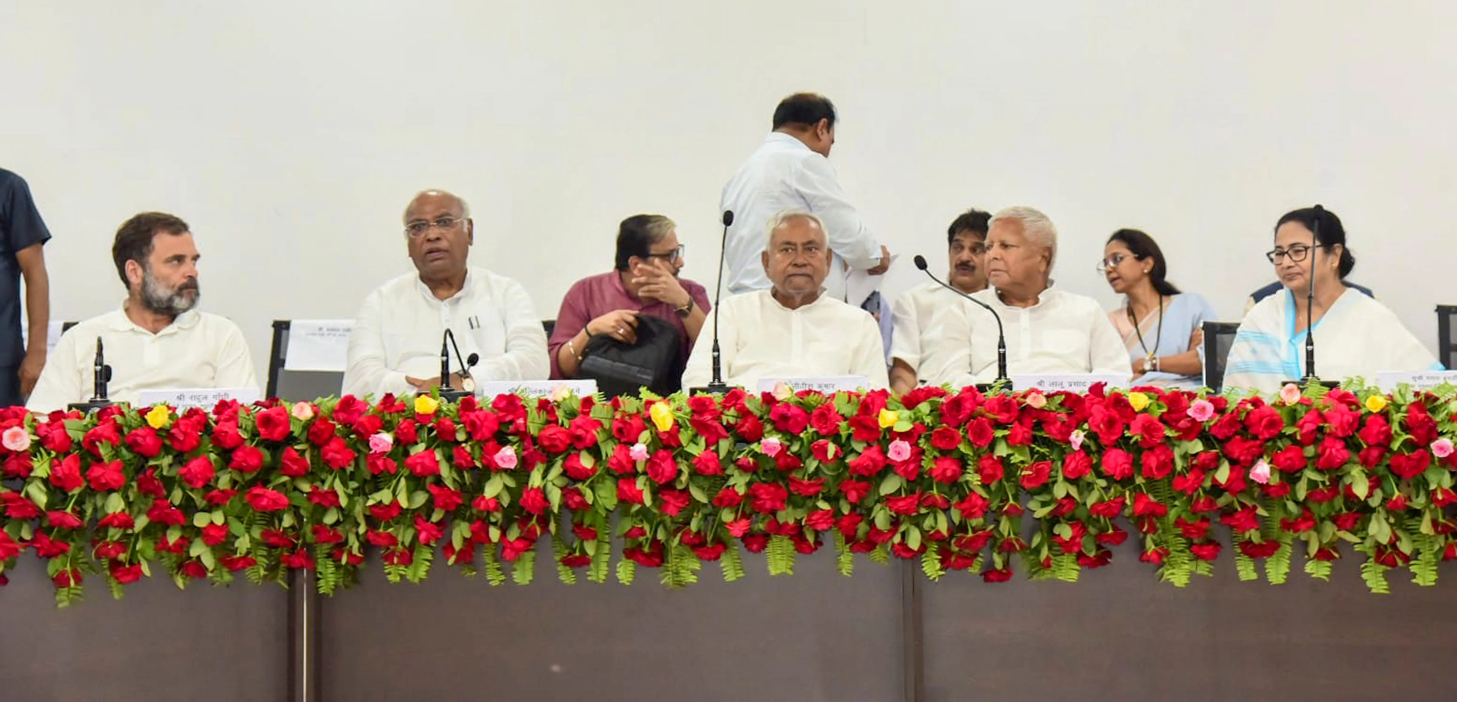 Joint press conference after the opposition parties' meeting, in Patna