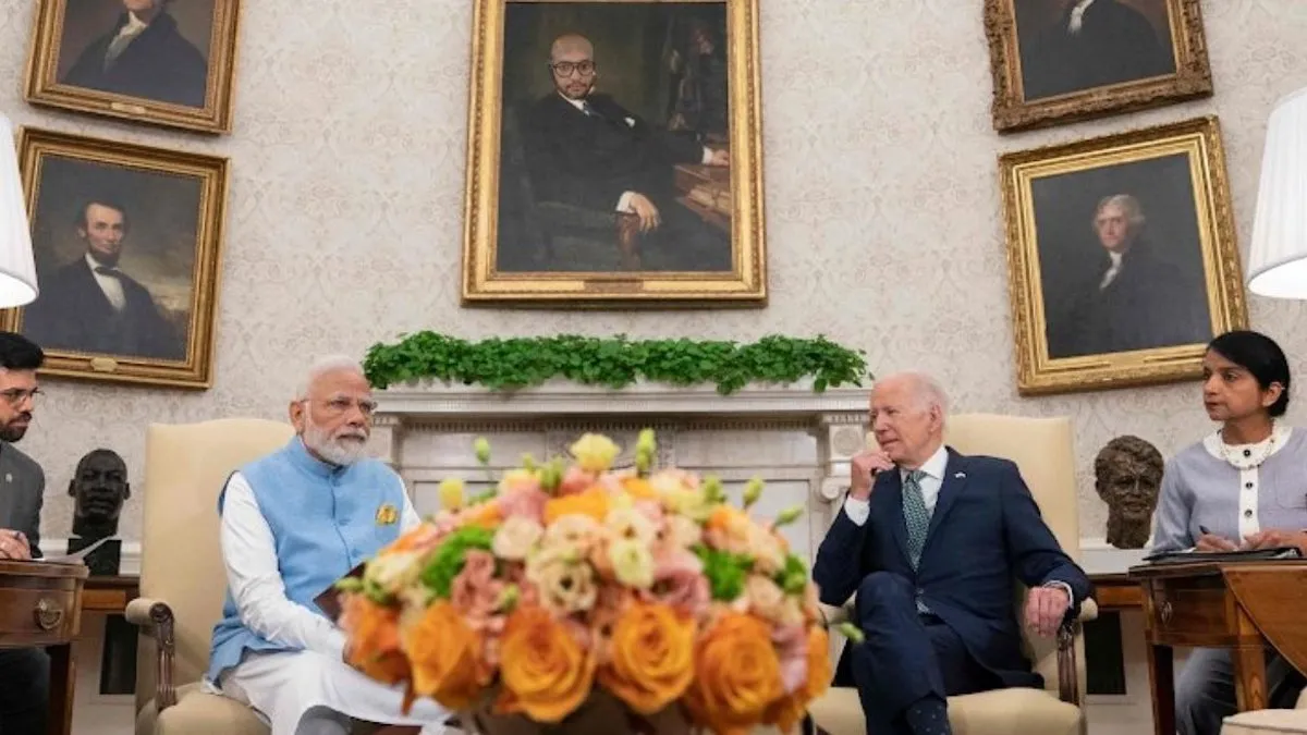 Narendra Modi meets Joe Biden at White House