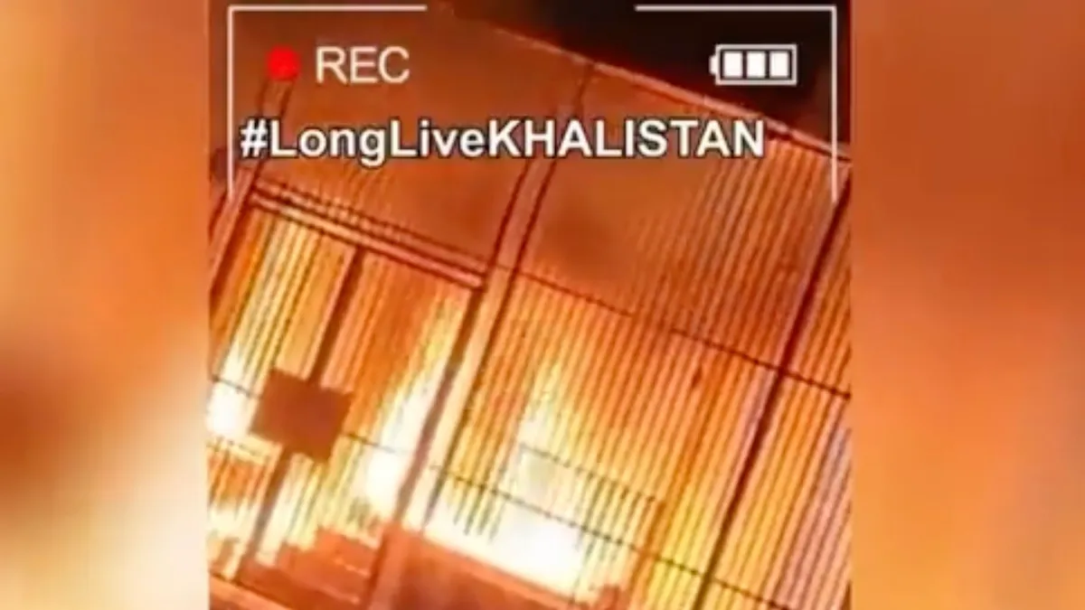 khalistan set fire Indian consulate san francisco