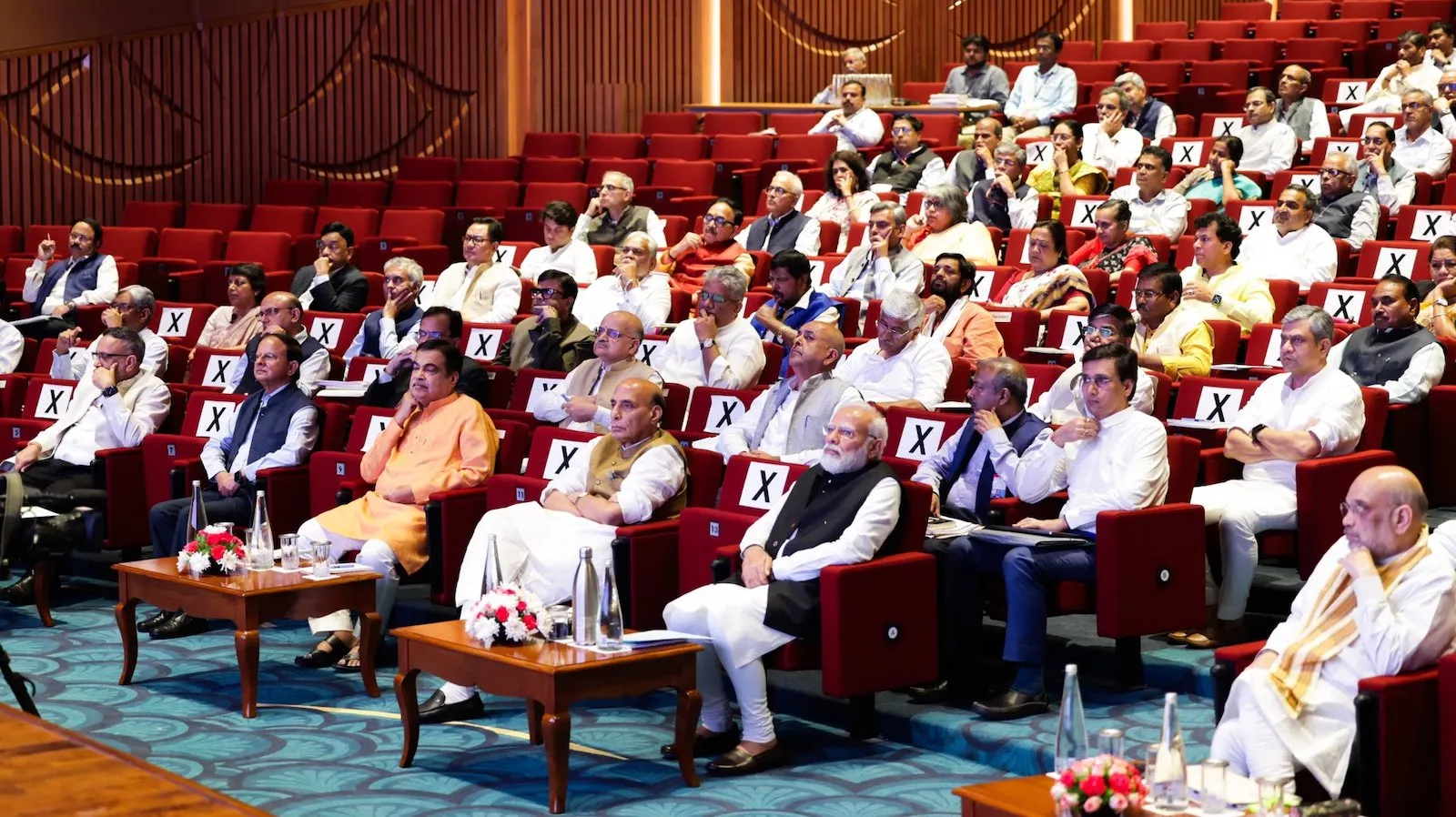 Narendra Modi with council of ministers