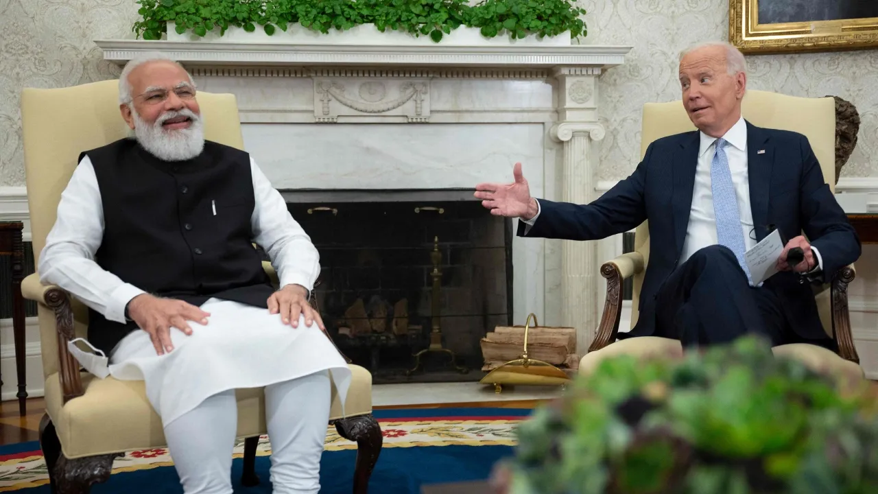 Joe Biden Narendra Modi USA