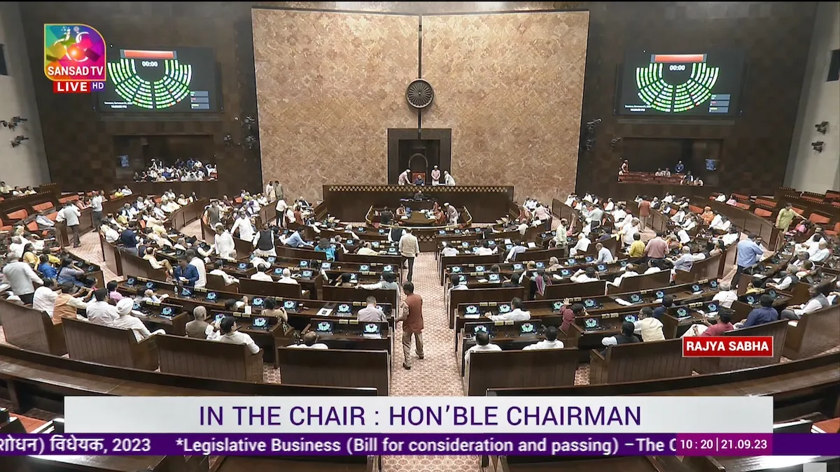 Rajya Sabha passes Women's reservation bill
