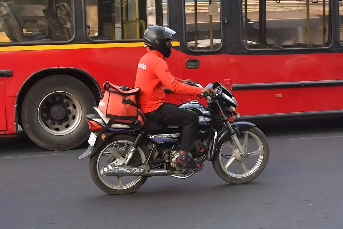 Zomato Delhivery Gig Worker Bike Taxi Delhi