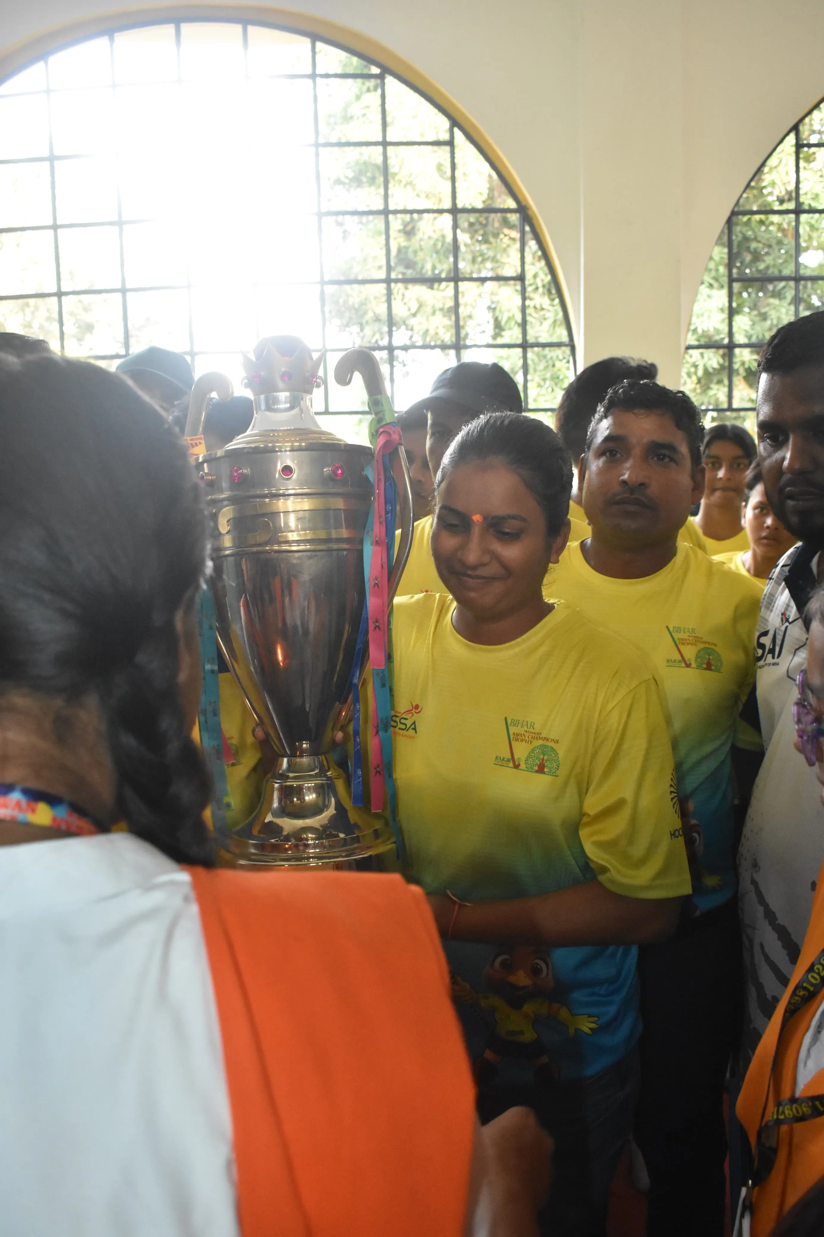 Trophy Tour for the 2024 Asian Women's Hockey Championship Reaches