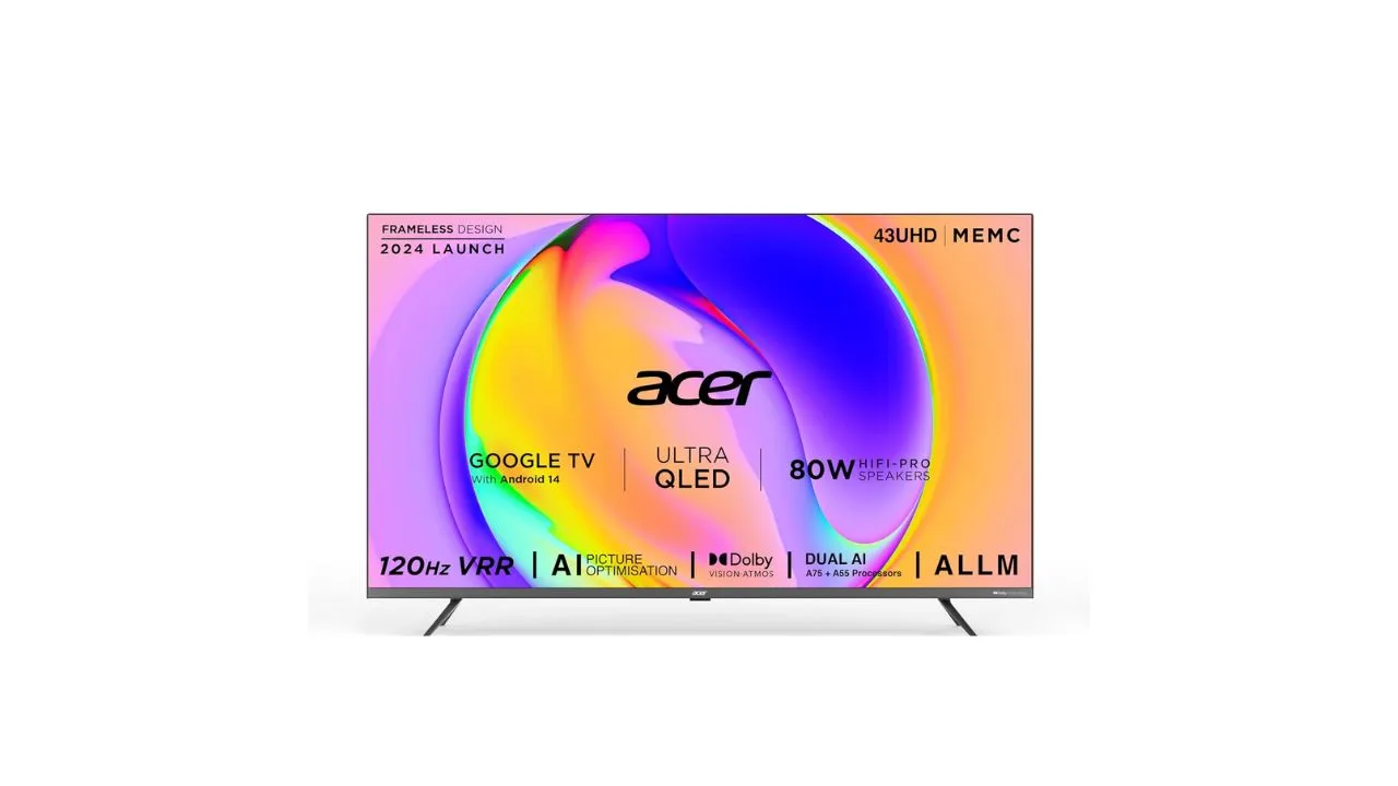 Acer 43 inches 4K Ultra HD Smart QLED TV
