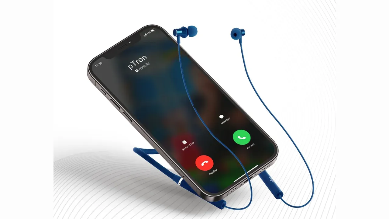  pTron Tangentbeat in-Ear Bluetooth Wireless Headphones with Mic 