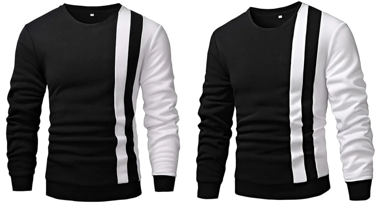 TOPLOT Men's Cotton Crew Neck Sweatshirt