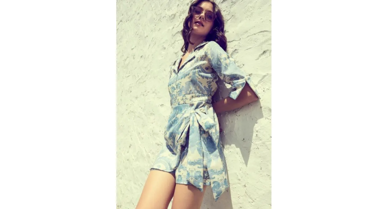 Athena Linen Printed Jumpsuit