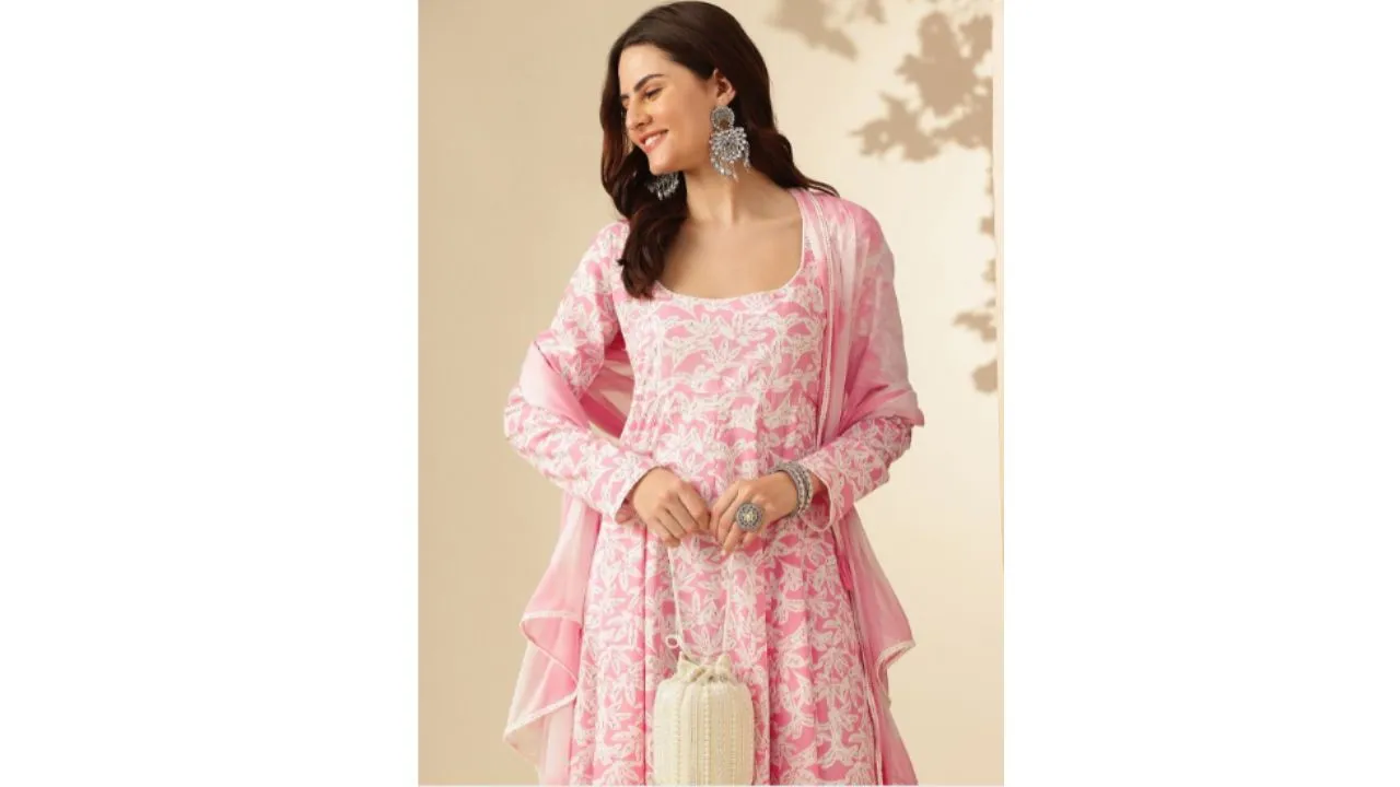 Anouk Floral Anarkali Kurta