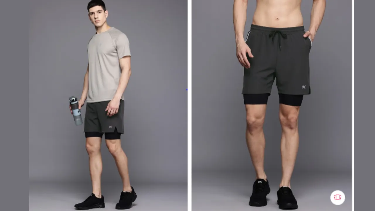 HRX by Hrithik Roshan Men Double Layer Running & Training Shorts