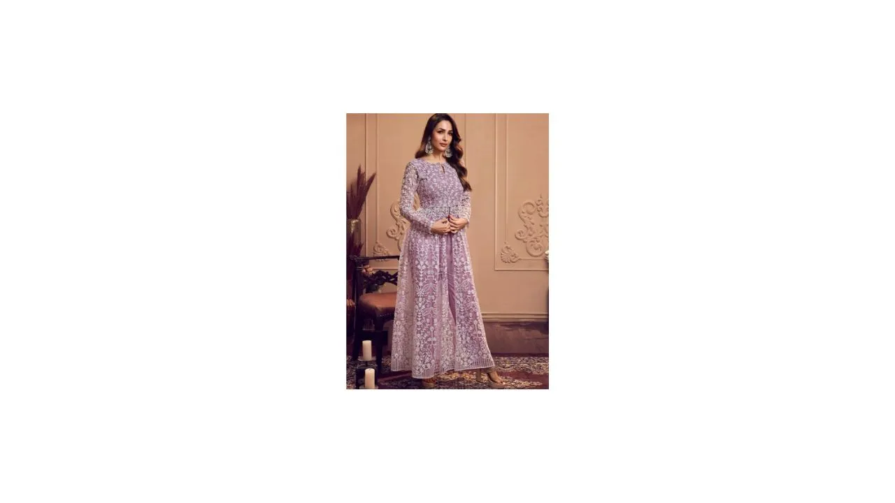 Inddus Floral Embroidered Kurta Set