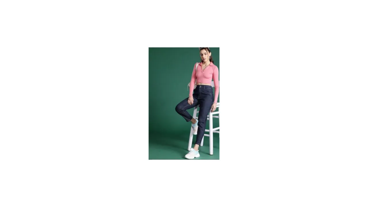 DressBerry Women Mom Fit Jeans