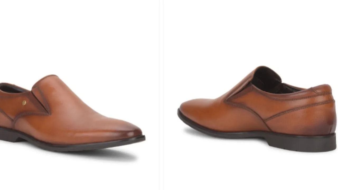 Hush Puppies Men Leather Formal Slip-Ons 