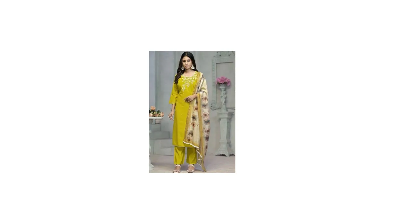 MANVAA Women Pure Cotton Straight Suit Set