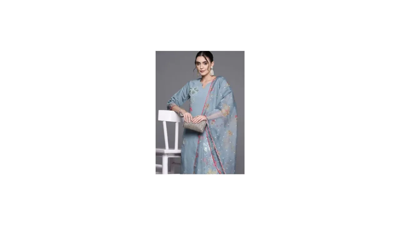 Indo Era Women Floral Kurta Set