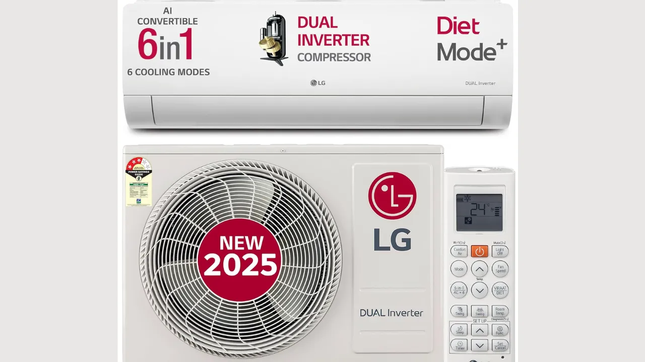 LG 1.5 Ton 3 Star DUAL Inverter Split AC