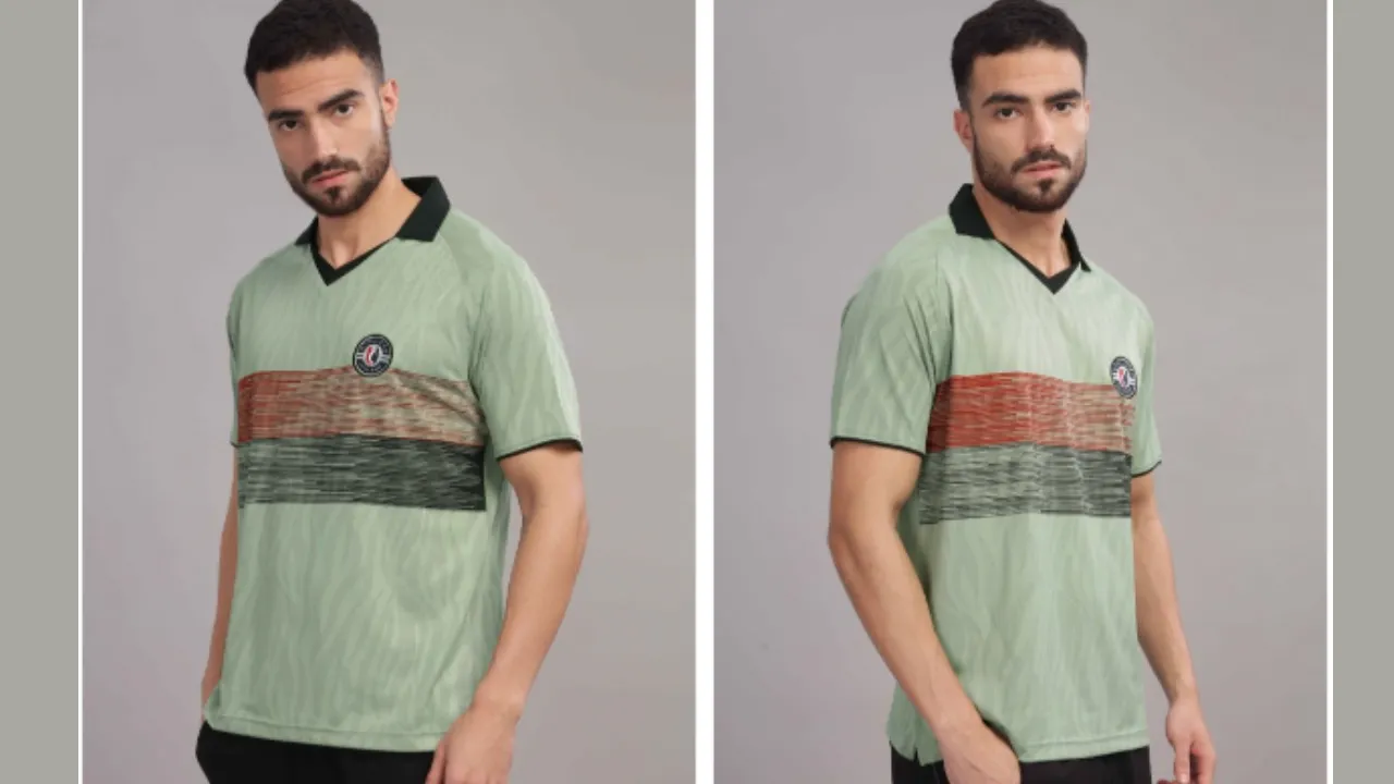 STELLERS Men Regular Fit Dry Fit Active Wear T-Shirt