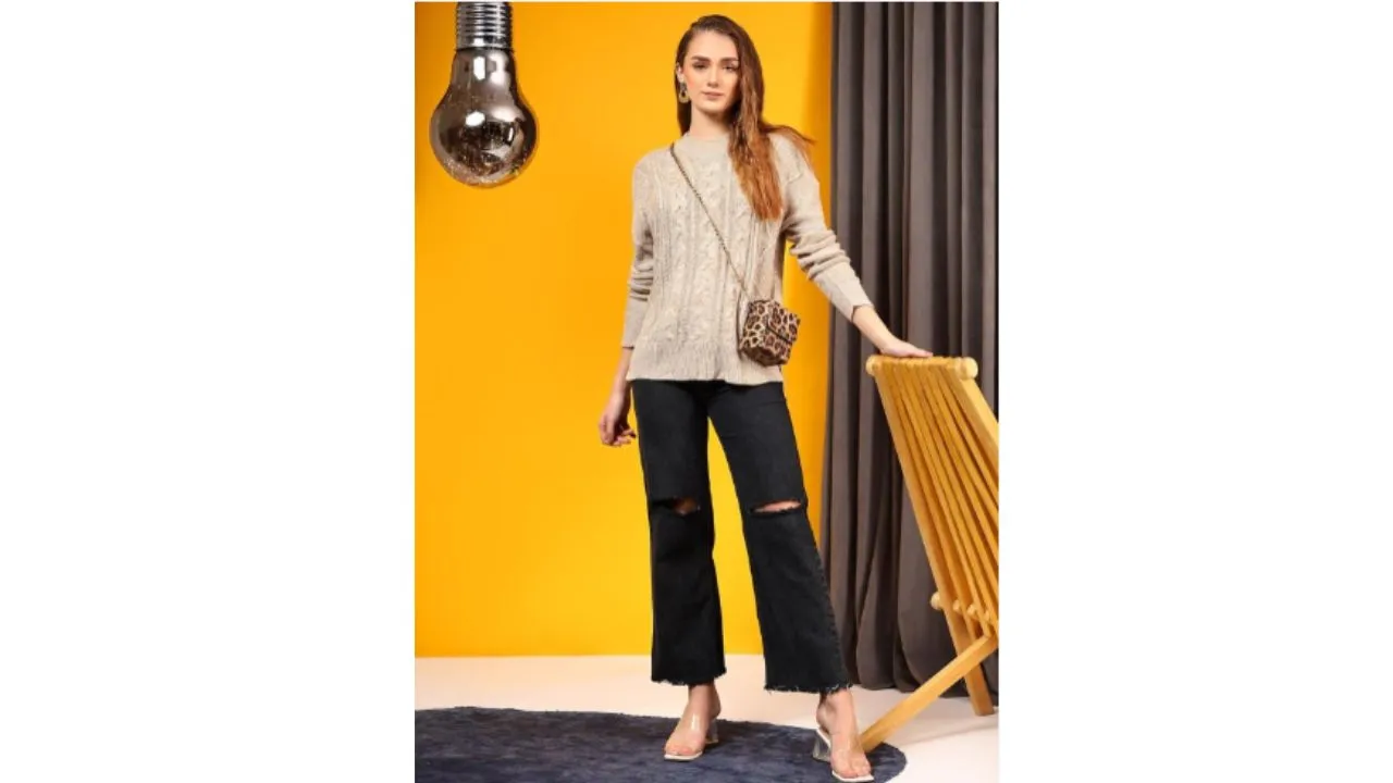 Kotty Women Cable Knit Pullover