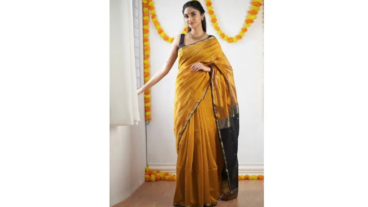 KALINI Silk Blend Kanjeevaram Saree