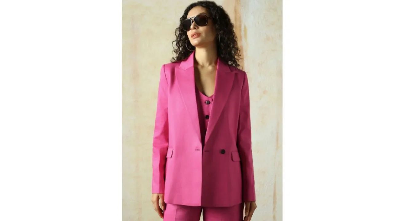 High Star Oversized Fit Double Breasted Blazer