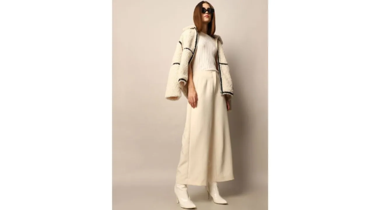 ONLY Beige woven culottes