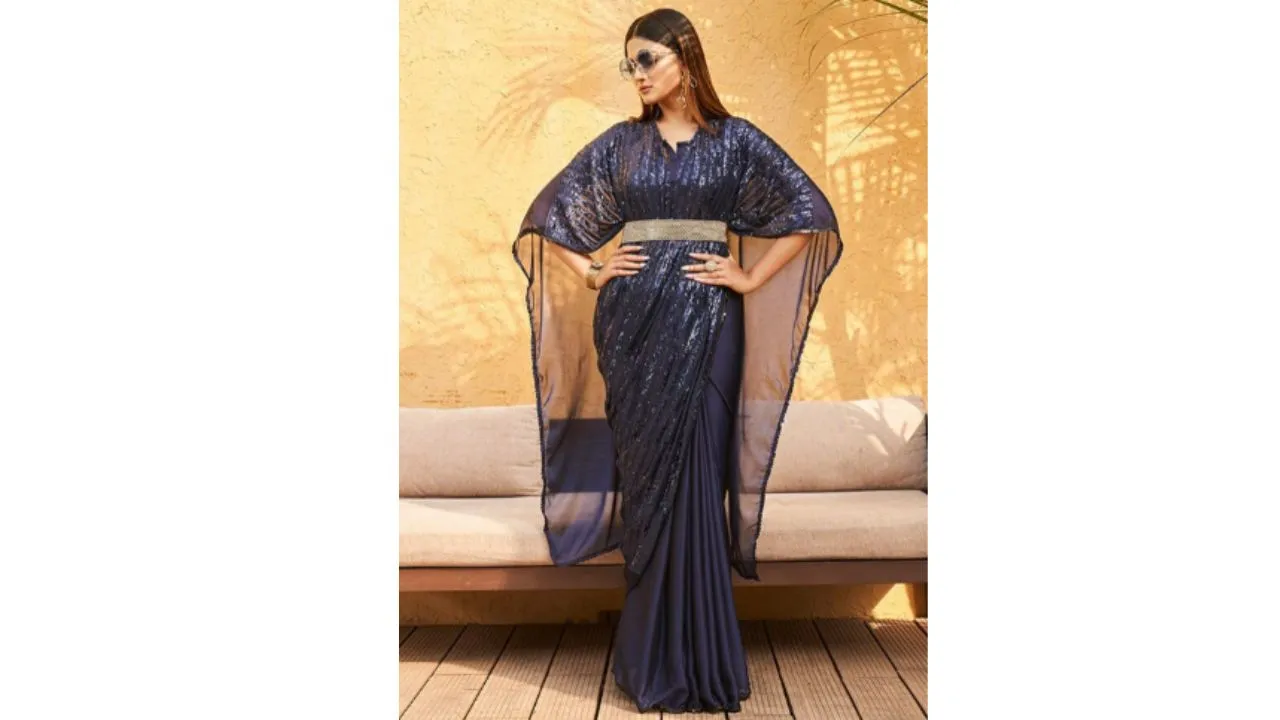 Tikhi Imli Embellished Kaftan Saree
