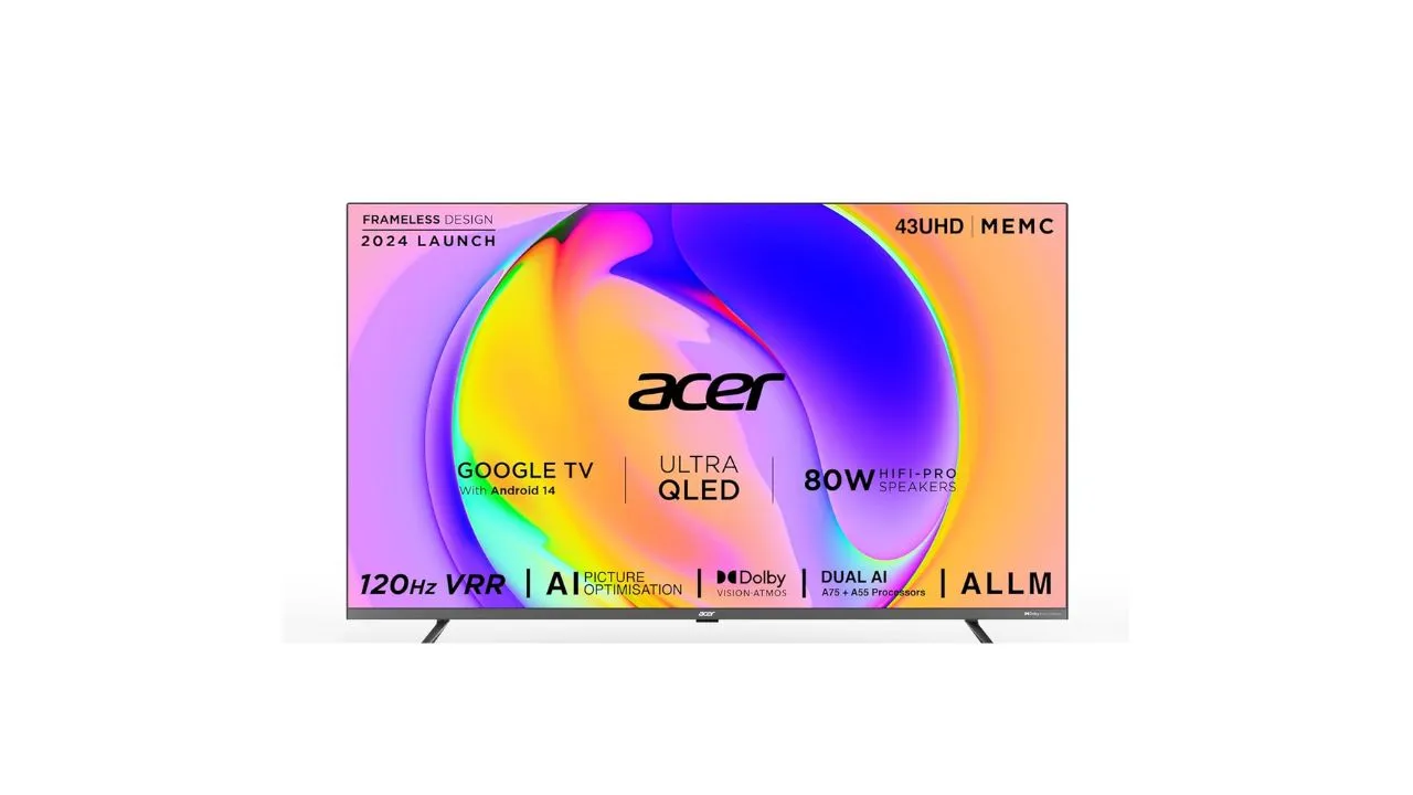 Acer 43 inches 4K Ultra HD Smart QLED TV