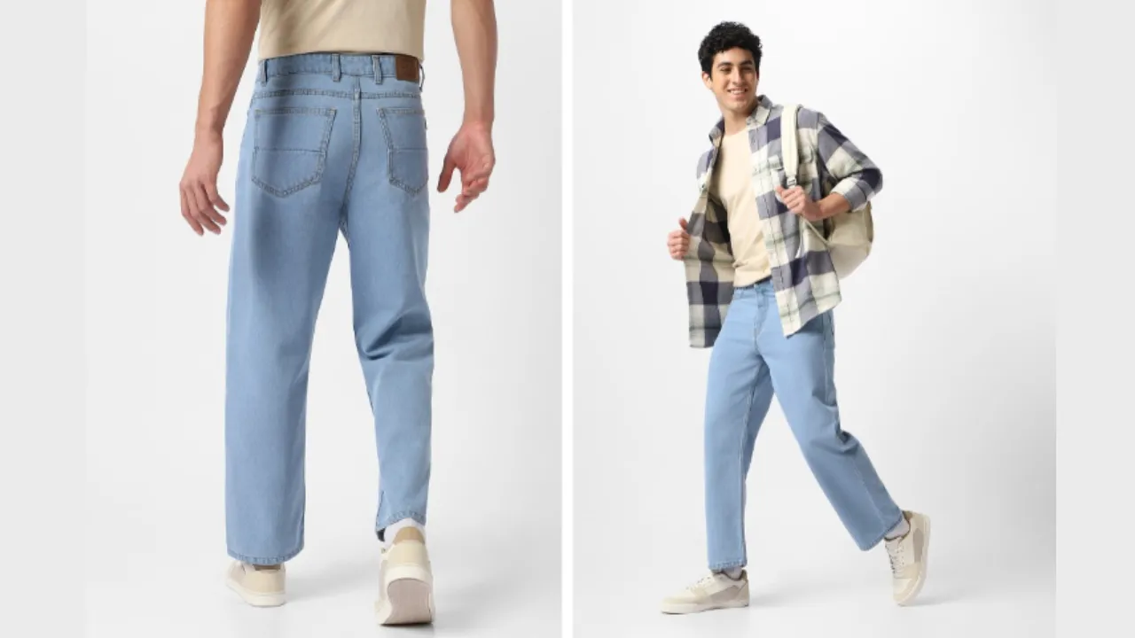 Urbano Fashion Men Loose Fit Washed Non-Stretchable Jeans